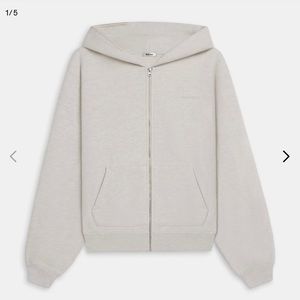 Madhappy classic fleece zip-up size M color oatmeal, worn twice